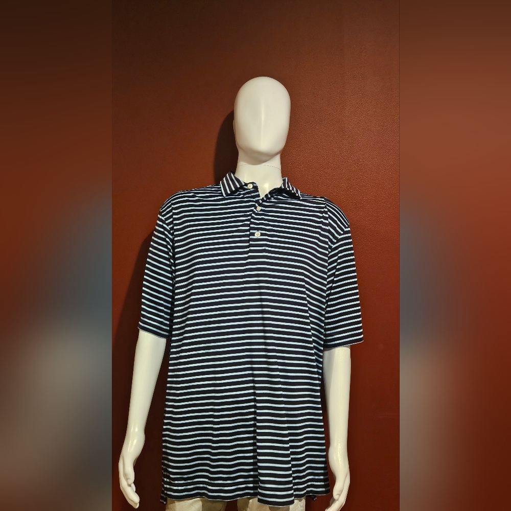 Footjoy Blue And Light Blue Golf Shirt Size XL